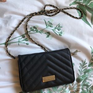 BCBG Paris Crossbody Leather Chain Strap Purse